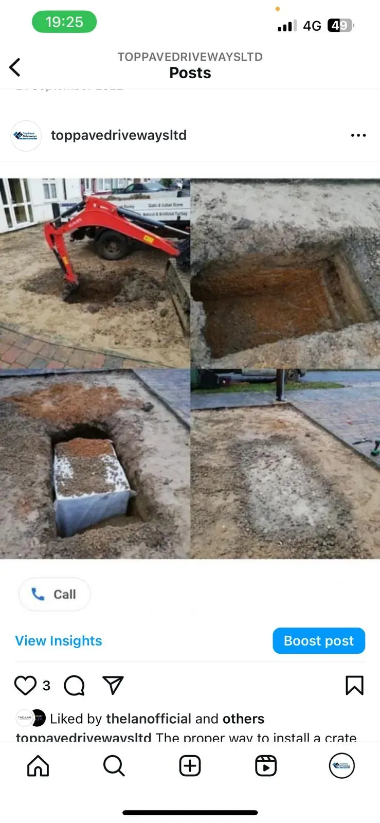 Step-by-step installation of a drainage soakaway crate for a professional driveway project in Canterbury